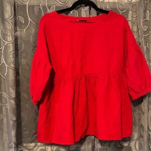 Vibrant Scarlet Women's Blouse